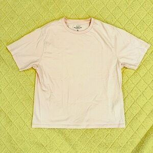 Abercrombie & Fitch Essential Premium Polished Relaxed Tee | Light Pink | Small